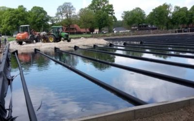 Neubau unseres Springplatzes mit Ebbe-Flut-System